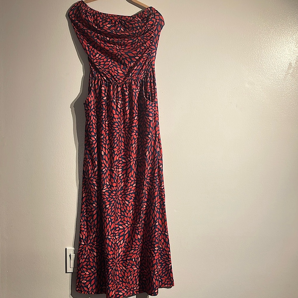 Halter maxi dress with pockets